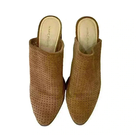 ⚡️5/$20 bundle sale⚡️ Marc Fisher Ripley Mule Size 8 Suede Block Heel - Picture 5 of 6